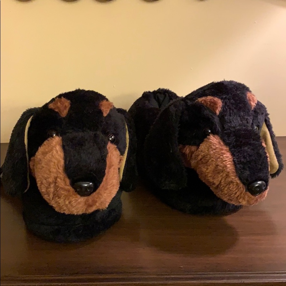 COPY - Funziez! by Silver Lilly Dachshund Slippers Sz S